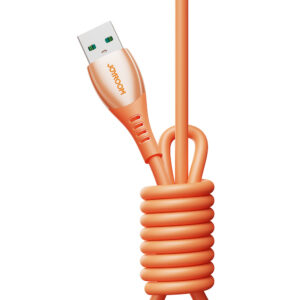 Joyroom S-A59 Vibrant Series 3A USB-A - USB-C kabelis 1.2m - oranžinės spalvos - Image 2