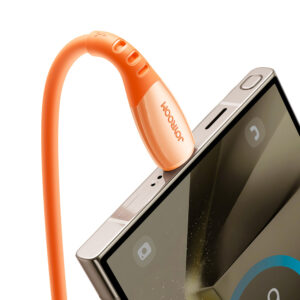 Joyroom S-A59 Vibrant Series 3A USB-A - USB-C kabelis 1.2m - oranžinės spalvos - Image 7