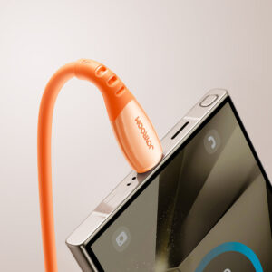 Joyroom S-A59 Vibrant Series 3A USB-A - USB-C kabelis 1.2m - oranžinės spalvos - Image 9