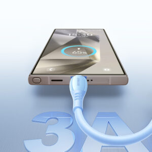 Joyroom S-A59 Vibrant Series 3A USB-A - USB-C kabelis 1.2m - mėlynos spalvos - Image 7