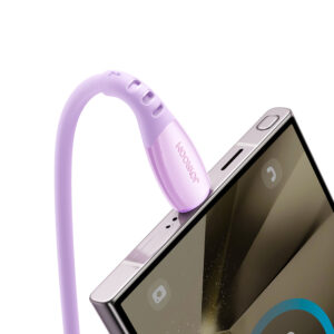 Joyroom S-A59 Vibrant Series 3A USB-A - USB-C kabelis 1.2m - violetinės spalvos - Image 5