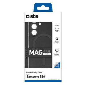SBS Instinct Mag dėklas skirtas Samsung Galaxy S26 suderinamas su MagSafe - juodos spalvos - Image 2