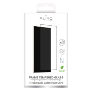 Puro Frame Apsauginis stiklas skirtas Samsung Galaxy S26 Ultra - with Black Frame - Image 2