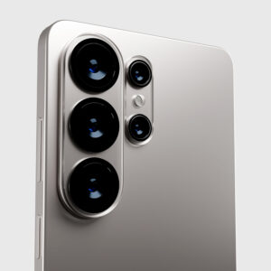 SBS rear camera protective glass skirtas Samsung Galaxy S26 Ultra - with black frame - Image 4