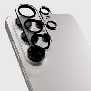 SBS rear camera protective glass skirtas Samsung Galaxy S26 Ultra - with black frame - Image 5