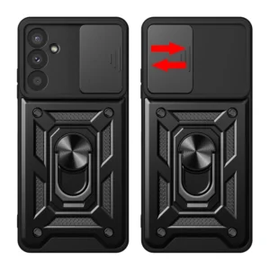 Hybrid Armor Camshield dėklas skirtas Samsung Galaxy A37 - juodos spalvos - Image 2