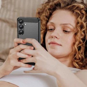 Carbon dėklas skirtas Samsung Galaxy S26 Ultra - juodos spalvos - Image 7