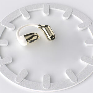 Dudao U4Pro Bluetooth universal over-ear headset for both ears - beige and gold - Image 5