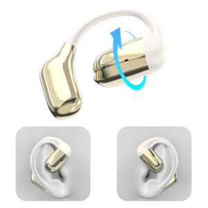 Dudao U4Pro Bluetooth universal over-ear headset for both ears - beige and gold - Image 6