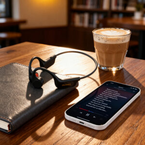 Dudao U22 Bluetooth 5.2 Bone Conduction Headphones with Headband - Black - Image 3