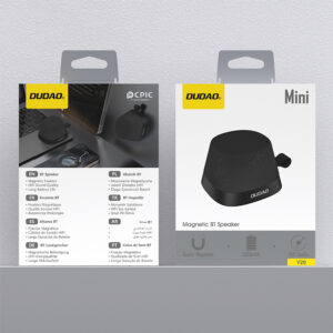 Dudao Y20 Wireless Speaker with Magnetic Mount Bluetooth 5.3 - Black - Image 8