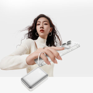 Joyroom JR-PBF29 20000mAh 22.5W Powerbank with Double Cable - White - Image 9