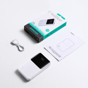 Joyroom JR-QP191 Star Series Mini 10000mAh 22.5W Powerbank with Digital Display - White - Image 2