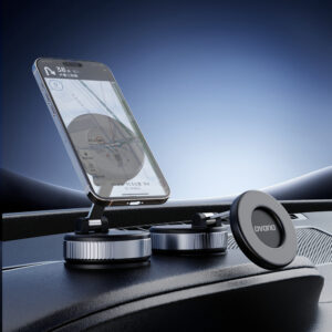 Dudao F24PRO MagSafe Compatible Car Holder with Suction Cup for Windshield or Dashboard - Black - Image 7