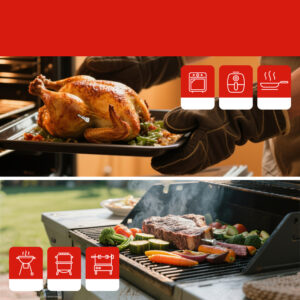 Meatmeet X Pro Kitchen Thermometer with Bluetooth/WiFi App skirtas Grill, Oven, Smoker - Black - Image 5