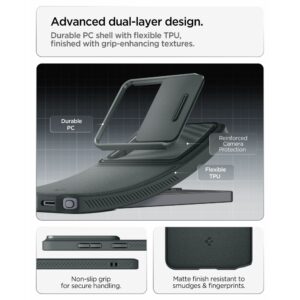 Spigen Optik Armor dėklas skirtas Samsung Galaxy S26 Ultra - žalios spalvos - Image 7