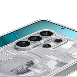 Spigen Ultra Hybrid Mag MagSafe dėklas skirtas Samsung Galaxy S26 Ultra Zero One - Clear and White - Image 7