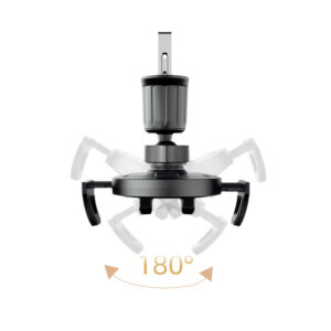 Dudao F2+ smartphone holder for the air vent with clamp - black - Image 6