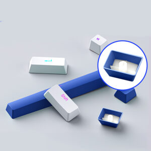 Machenike K500B-B87 Wired Mechanical Gaming Keyboard with Backlight, Red Switch - White - Image 8