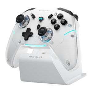 Machenike G5Pro Max Wireless Game Controller with Charging Station - White - Image 3
