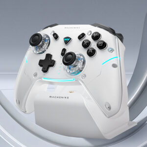 Machenike G5Pro Max Wireless Game Controller with Charging Station - White - Image 4