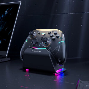 Machenike G5Pro Premium Edition Wireless Game Controller with Charging Station - Black and Gold - Image 6