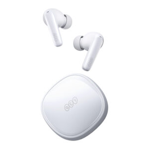 QCY T13X Ausinės su ENC IPX5 Bluetooth 5.3 - baltos spalvos