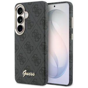 Guess 4G Script MagSafe dėklas skirtas Samsung Galaxy S26 - juodos spalvos