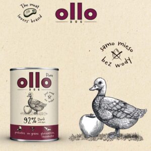 OLLO Pure Duck with apple - drėgnas ėdalas šunims - 400g - Image 3