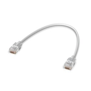 Ubiquiti UACC-Cable-Patch-EL-0.3M-W tinklo kabelis Permatomas, Balta 0,3 m Cat6