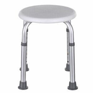 Apvali aliuminio dušo taburetė - Image 2