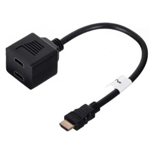 Lanberg AD-0019-BK vaizdo signalų daliklis HDMI 2x HDMI