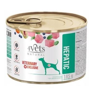 4VETS Natural Hepatic Dog  - drėgnas ėdalas šunims - 185 g