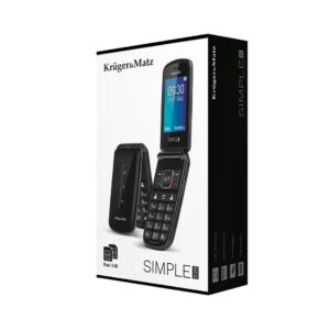 Kruger & Matz KM0929 7,11 cm (2,8") 108,5 g Juoda Bazinis telefonas - Image 2