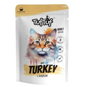 TUF TUF with turkey - šlapias kačių maistas - 300g