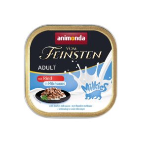 ANIMONDA Vom Feinsten Adult Milkies Beef - šlapias kačių maistas - 100g