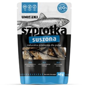 UNISZKI Džiovinta šprotė - skanėstas šunims - 40 g