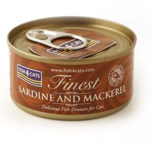 FISH4CATS Sardine and mackerel - šlapias kačių maistas - 70g