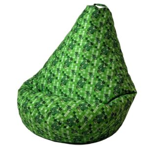 Sako krepšys Pouffe Pear print Minecraft XL 130 x 90 cm