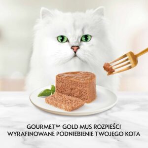 PURINA Gourmet Gold Mousse with salmon - šlapias kačių maistas - 85g - Image 3