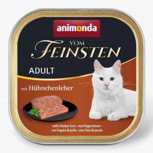 ANIMONDA Vom Feinsten Adult Chicken liver - šlapias kačių maistas - 100g