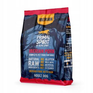 PRIMAL SPIRIT Iberian 70% Kiaulienos Kumpis – pusiau drėgnas šunų maistas – 1 kg