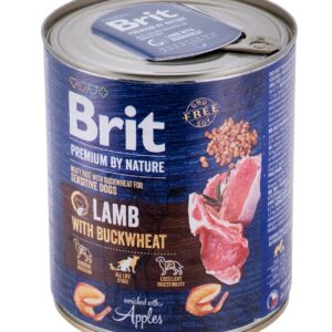 BRIT Premium by Nature Lamb with Buckwheat - Šlapias maistas šunims - 800 g - Image 2