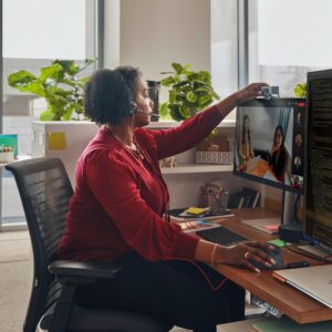 HP Poly „Poly Blackwire 3325 Stereo“ „Microsoft Teams“ sertifikuotos „USB-C“ ausinės + 3,5 mm kištukas + „USB-C/A“ adapteris