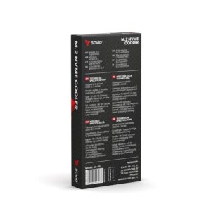 SAVIO aušinimo blokas M.2 NVME 2280 diskams, AK-60, juodas - Image 2