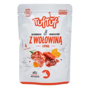 TUF TUF Minced beef with pumpkin - drėgnas ėdalas šunims - 100g