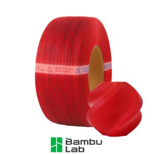 3D Plastikas - Filamentas ABS Refill/Papildymas raudonos spalvos | 1.75 mm, 1kg | Bambu Lab