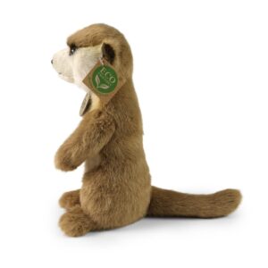 Rappa - Plush realistic meerkat mascot standing 23 cm Eco-Friendly Soft Collection - Image 3