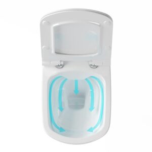 Pakabinamasis unitazas su dangčiu CLASSIC RIMOFF, 440×530 mm - Image 2