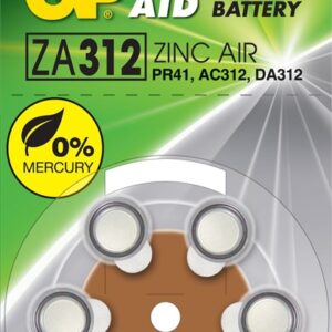 Elementai GP ZINC AIR ZA312F/PR41, 1,45V, 6 vnt.
